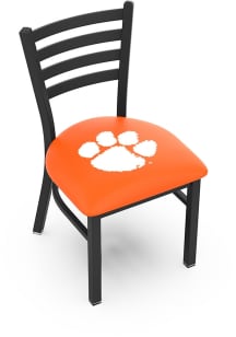 Clemson Tigers Stationary Black Wrinkle Finish Pub Stool - Black