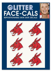 Central Missouri Mules 6pk Glitter Tattoo