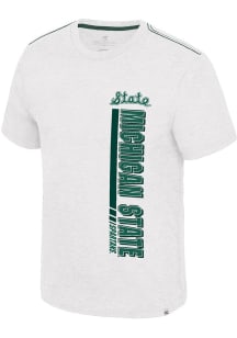 Colosseum Michigan State Spartans White Vintage Logo Short Sleeve T Shirt
