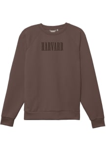 Harvard Crimson Mens Brown Team Name Long Sleeve Fashion Sweatshirt