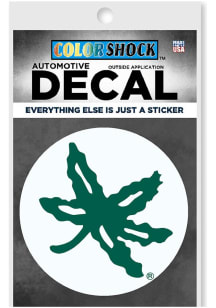 Ohio State Buckeyes Buckeye Leaf Auto Decal - White