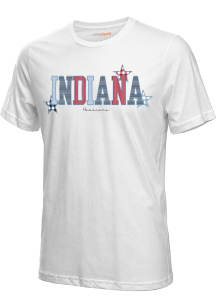 Indiana Hoosiers Womens White Americana Short Sleeve T-Shirt