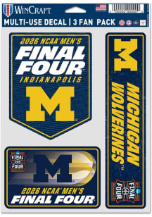 Michigan Wolverines 3Pk 2026 NCAA Final Four Bound Auto Decal - Black