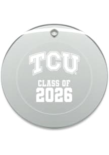 TCU Horned Frogs Class of 2026 Round Ornament - White