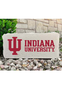 Indiana Hoosiers IU Logo 17x7 Rock - Grey