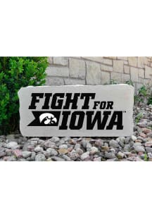 Iowa Hawkeyes Fight for Iowa 17x7 Rock - Grey