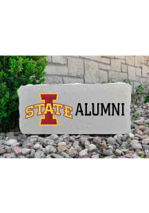 Iowa State Cyclones Logo Alumni 17x7 Rock - Grey