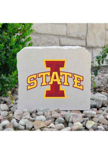 Iowa State Cyclones ISU Logo 8x7 Rock - Grey