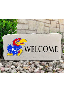 Kansas Jayhawks Jayhawk Welcome 17x7 Rock - Grey