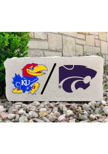 Kansas Jayhawks House Divided 17x7 Rock - Grey