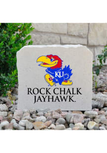 Kansas Jayhawks Chalk Jayhawk 8x7 Rock - Grey
