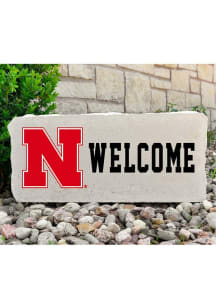 Nebraska Cornhuskers N Welcome 17x7 Rock - Grey