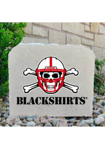 Nebraska Cornhuskers Nebraska Skull 11x9 Rock - Grey