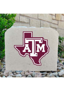 Texas A&M Aggies Texas Outline 11x9 Rock - Grey
