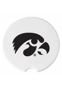 The Memory Company Iowa Hawkeyes 2 Pack Cork Car Coaster - Black