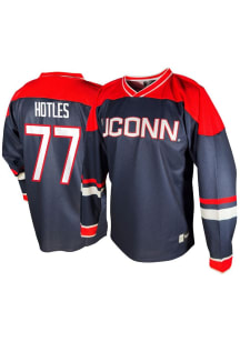 Genuine Collective Sadie Hotles UConn Huskies Mens Navy Blue NIL Hockey Jersey