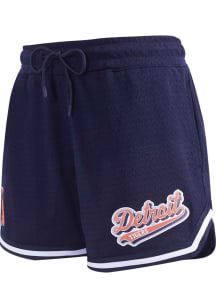 Pro Standard Detroit Tigers Womens Navy Blue Script Tail Shorts