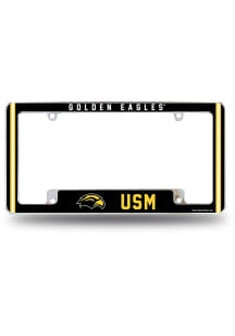 Southern Mississippi Golden Eagles Classic All Over Chrome License Plate Frame - White