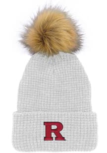 LogoFit Rutgers Scarlet Knights White Belgian Womens Knit Hat