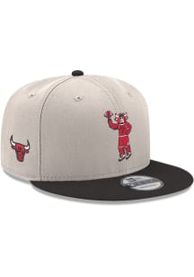 New Era Chicago Bulls White JR Two-Tone Benny the Bull Mascot 9FIFTY Youth Snapback Hat