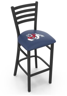 Fresno State Bulldogs Stationary Pub Stool - Black