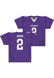 Avery Johnson   K-State Wildcats Purple NIL Purple Football Jersey