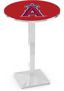 Los Angeles Angels Chrome Square Base Pub Table