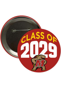 Maryland Terrapins 3" Class of 2029 Button - Red