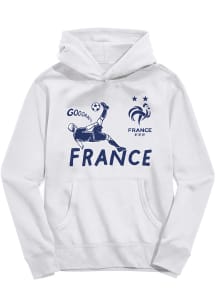 Vive La Fete France National Team Youth White Sam Long Sleeve Hoodie
