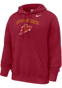 Nike Iowa State Cyclones Mens Cardinal Punching Cy Long Sleeve Hoodie