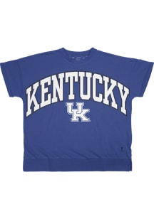 Pressbox Kentucky Wildcats Womens Blue Janise Short Sleeve T-Shirt