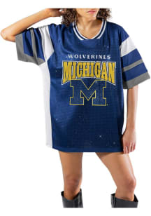 Michigan Wolverines Womens Gameday Couture Amped Up Fashion Football Jersey - Black