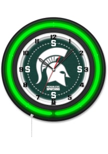 Michigan State Spartans 19in Neon Wall Clock