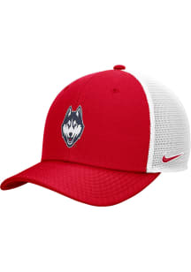 Nike UConn Huskies Mascot Rise Trucker Adjustable Hat - Red