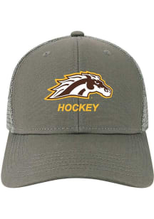 Legacy Western Michigan Broncos Hockey Mid Pro Trucker Adjustable Hat - Charcoal