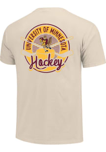Minnesota Golden Gophers Youth Natural Hockey Badge Short Sleeve T-Shirt