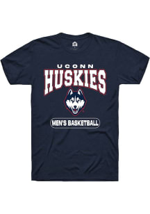 Summit Sportswear UConn Huskies Navy Blue Men's Basketball Short Sleeve T Shirt