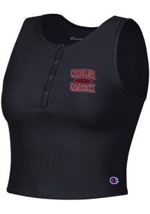 Champion South Carolina Gamecocks Womens Black Ottoman Henley Tank Top