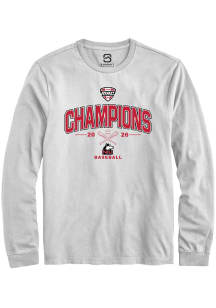 Summit Sportswear Northern Illinois Huskies White 2026 MAC Baseball Champions Long Sleeve T Shirt