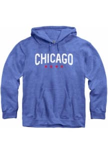 Chicago Mens Blue Wordmark Long Sleeve Hoodie
