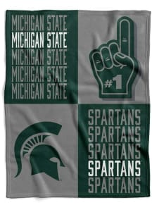 Michigan State Spartans Domino Swaddle Baby Blanket