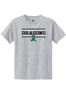Summit Sportswear Dayton Dragons Youth Grey Double Bars Short Sleeve T-Shirt
