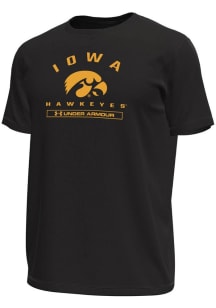 Under Armour Iowa Hawkeyes Black Name Tech Stretch Short Sleeve T Shirt