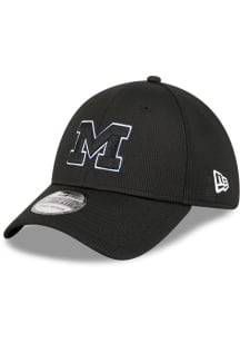 New Era Michigan Wolverines Mens Black DL Team Pop 39THIRTY Flex Hat