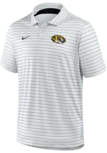 Nike Missouri Tigers Mens White Tour Stripe Short Sleeve Polo