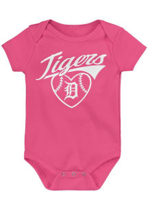 Detroit Tigers Baby Pink Homerun Honey Short Sleeve One Piece