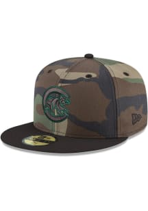 New Era Chicago Cubs Mens Green Alt Tonal Bear 59FIFTY Fitted Hat