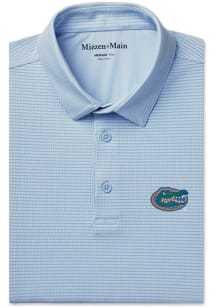 Mizzen+Main Florida Gators Mens Light Blue Copa Short Sleeve Fashion Polo