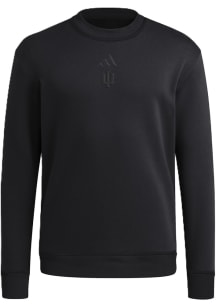 Adidas Indiana Hoosiers Mens Black Ultimate365 Cozy Long Sleeve Crew Sweatshirt