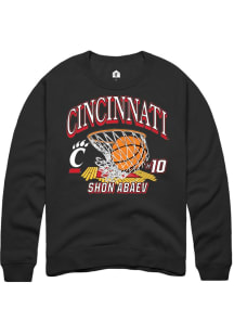 Shon Abaev Cincinnati Bearcats Mens Black NIL Name Number Net Player Crew